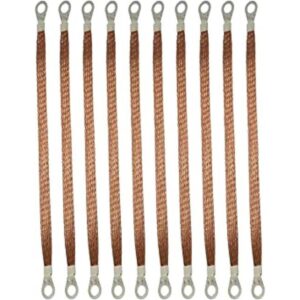 MEETOOT 10 correas de tierra trenzadas de 11.811 in para_1