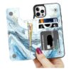 LETO Funda para iPhone 13 Pro funda de piel tipo cartera_2