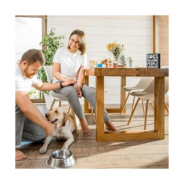 Dog Welcome People Tolerated Dog Lover Decor Regalos para