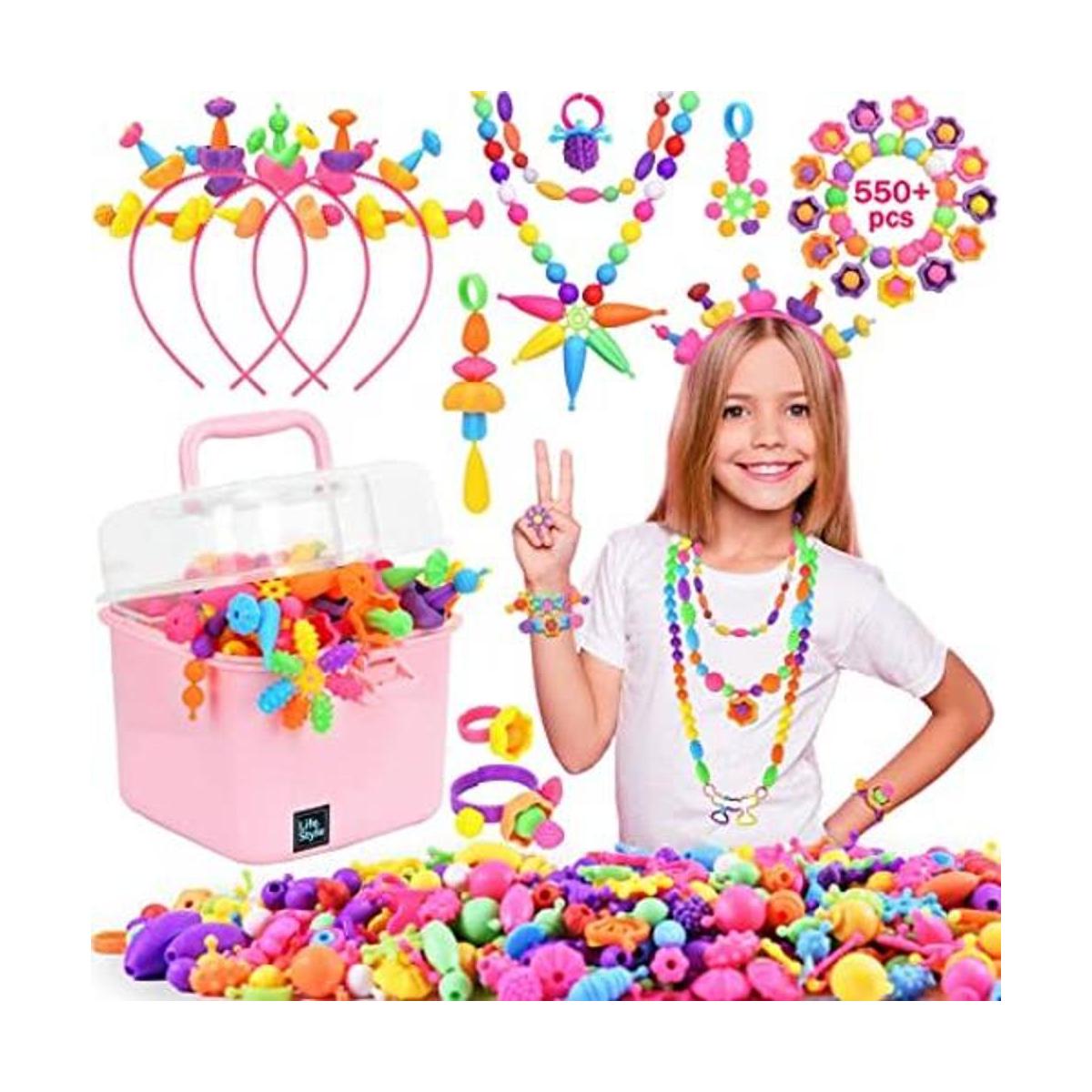 Nidoot Juego de cuentas para hacer joyas para niñas