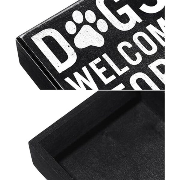 Dog Welcome People Tolerated Dog Lover Decor Regalos para