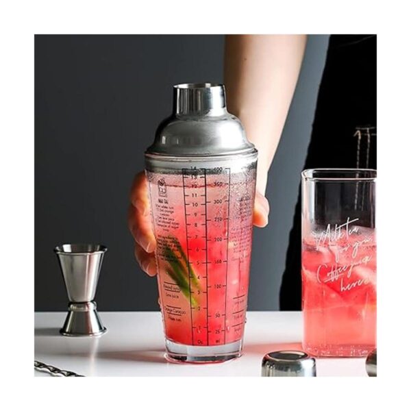 JNWINOG Coctelera de cristal coctelera de Martini con_2