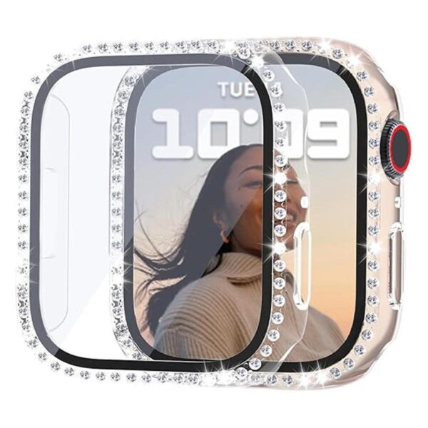 Cuteey Paquete de 2 fundas brillantes con protector de_1