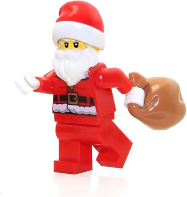LEGO Minifigura navideña Papá Noel con saco de juguete_1