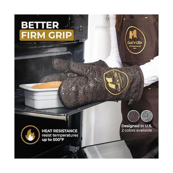 CooknChic Guantes de horno de alta calidad resistentes_2