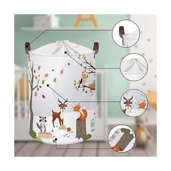 Clastyle Cesta de lavandería plegable de animales del