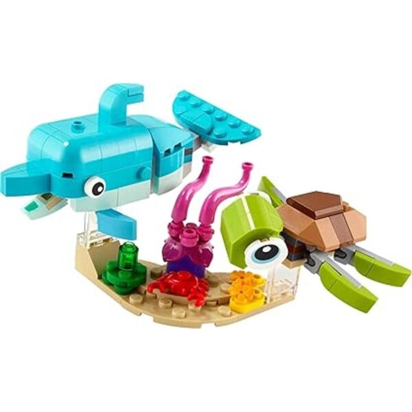 LEGO Creator 3 en 1 Dolphin and Turtle 31128 Juego de_2