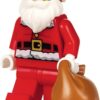 LEGO Minifigura navideña Papá Noel con saco de juguete_2
