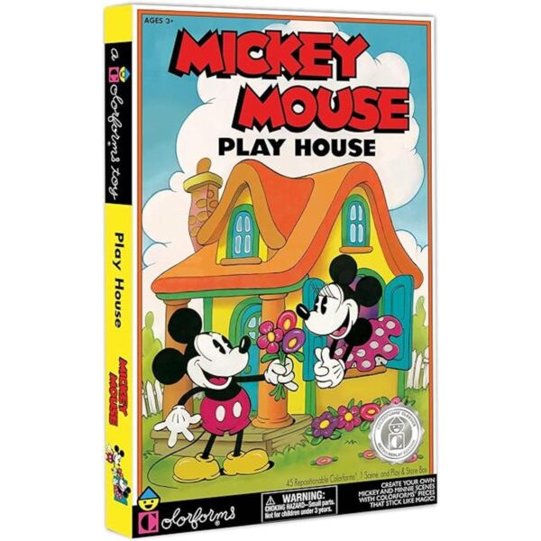 Colorforms Mickey Mouse Play House Juego de juego retro_1