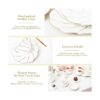DUJUST 6 platillos de té de porcelana 6 pulgadas_4