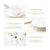 DUJUST 6 platillos de té de porcelana 6 pulgadas_3