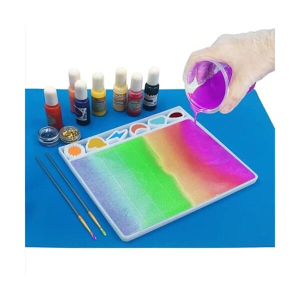FineGood Moldes de resina con pincel de pintura