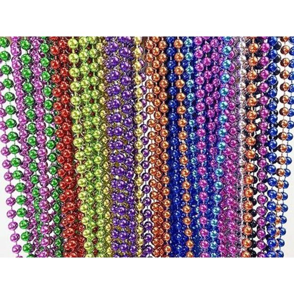 GIFTEXPRESS Paquete de 72 cuentas de Mardi Gras a granel_3