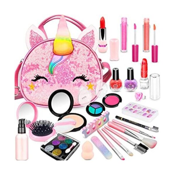 Hollyhi Kit de maquillaje de 25 piezas para niñas juego_1