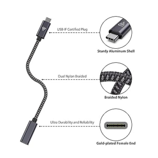 Faracent Cable de extensión USB tipo C 10 pies9.8 ft_3