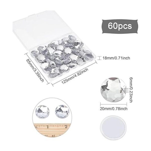 FINGERINSPIRE 60 piezas de diamantes de imitación