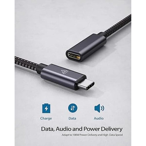 Faracent Cable de extensión USB tipo C 1.5 pies USB_2