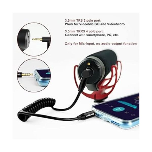 DUKABEL TRS TRRS Adaptador de micrófono DC7 TRRS Cable de_4