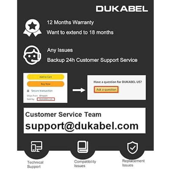 DUKABEL TRS TRRS Adaptador de micrófono DC7 TRRS Cable de_3