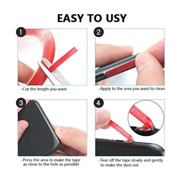 Loirtlluy Kit de limpieza de teléfono celular cinta_3