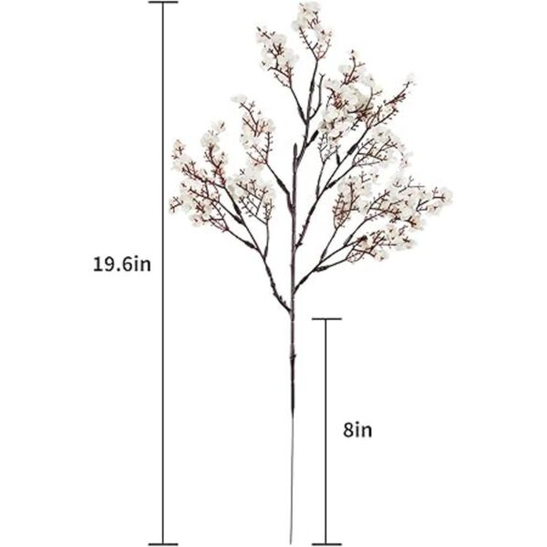 Exoment Ramo de flores artificiales Gypsophila 10
