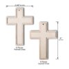 Paquete de 12 cruces de madera sin terminar en blanco_3