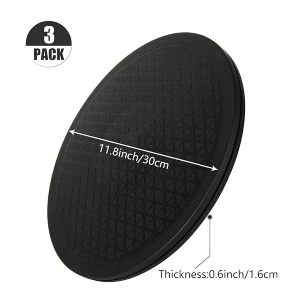 LIVTE Paquete de 3 soportes giratorios de 12 pulgadas con