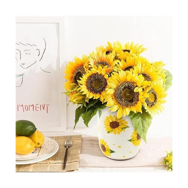 Nefelibata Soporte para utensilios cerámica de girasol_6