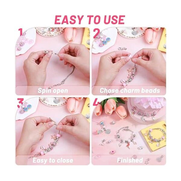 Kit de fabricación de pulseras con dijes kit de joyería