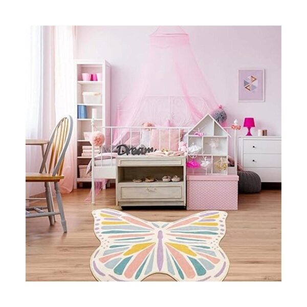 Lukinbox Alfombras de mariposa para niños alfombra de