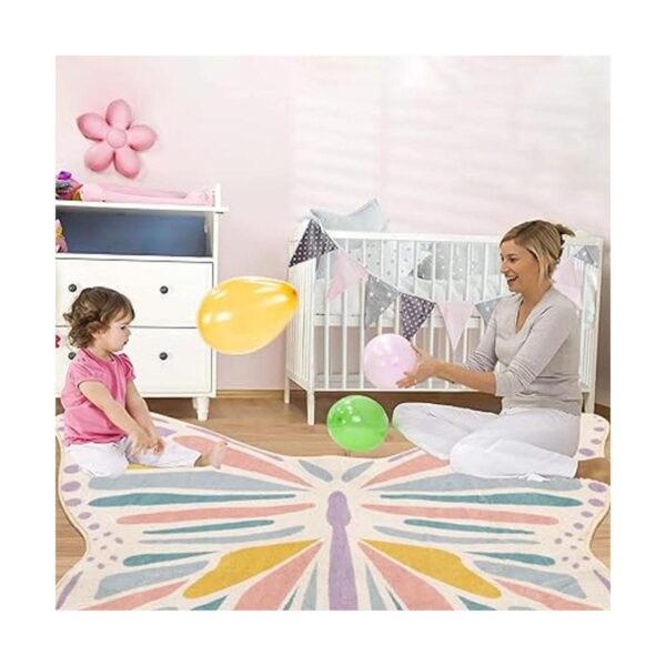 Lukinbox Alfombras de mariposa para niños alfombra de