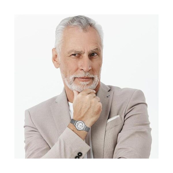 JewelryWe Mens Big Dial Easy Reader Quartz Watch