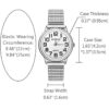 JewelryWe Mens Big Dial Easy Reader Quartz Watch