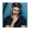 JewelryWe Mens Big Dial Easy Reader Quartz Watch