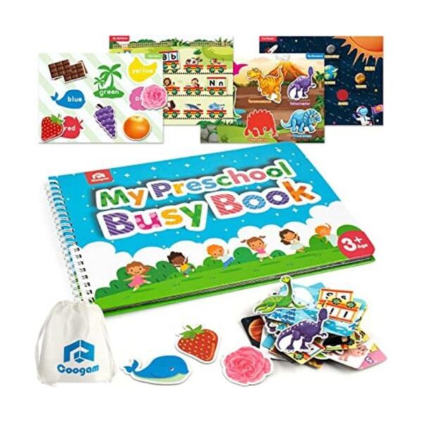 Coogam Libro magnético para preescolar 9 calcomanías_1