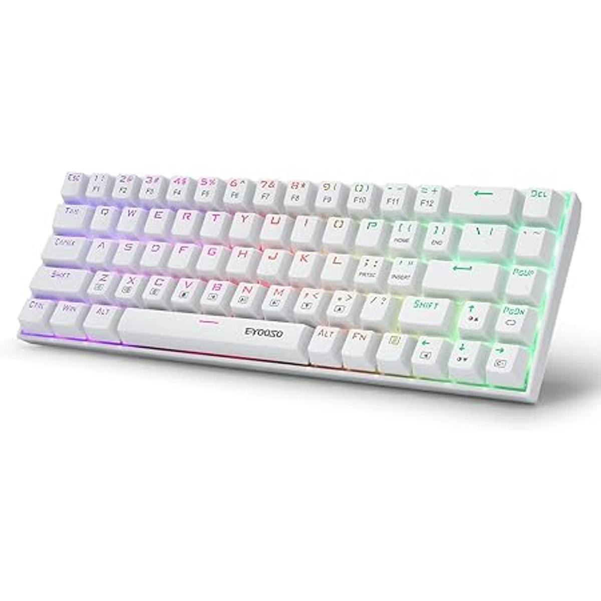 Teclado para juegos RGB 60 con cable teclado mecánico