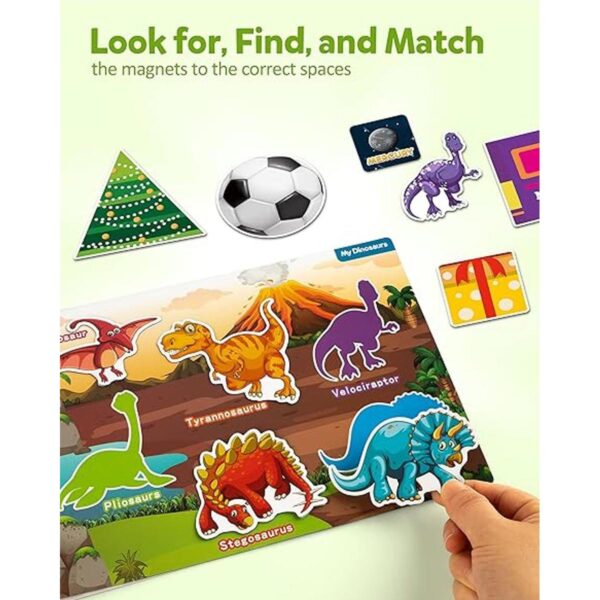 Coogam Libro magnético para preescolar 9 calcomanías_3