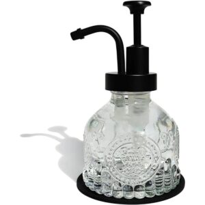 Dispensador de jabón de vidrio para encimera de cocina y