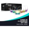 JoyJolt HUE Juego de 6 copas de vino sin tallo grandes de_4
