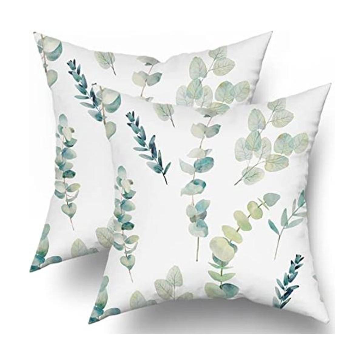 Juego de 2 fundas de almohada cuadradas de 18 x 18