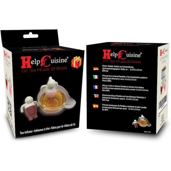 HelpCuisine Juego de 2 infusores de té para niña_4