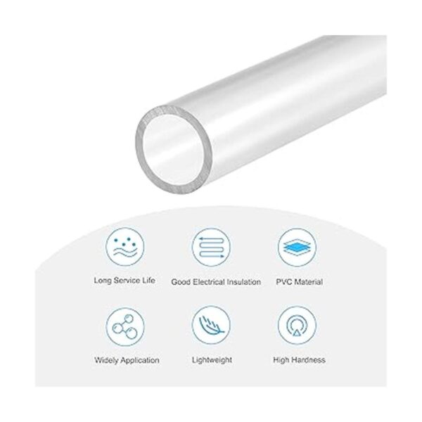 MECCANIXITY Tubo redondo rígido de PVC de 0.787 in de_3