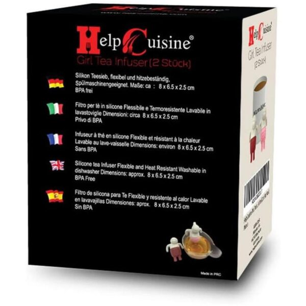 HelpCuisine Juego de 2 infusores de té para niña_5