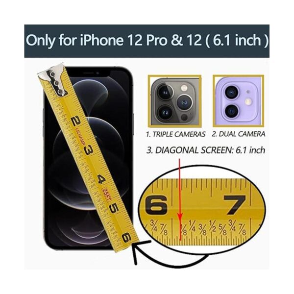 LAMEEKU Compatible con iPhone 12 ProiPhone 12 Wallet de_2