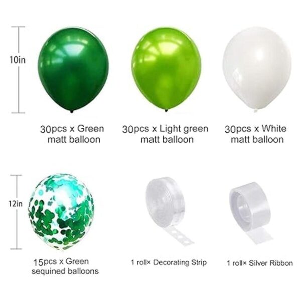 Kit de arco de guirnalda de globos verde 107 piezas de_2
