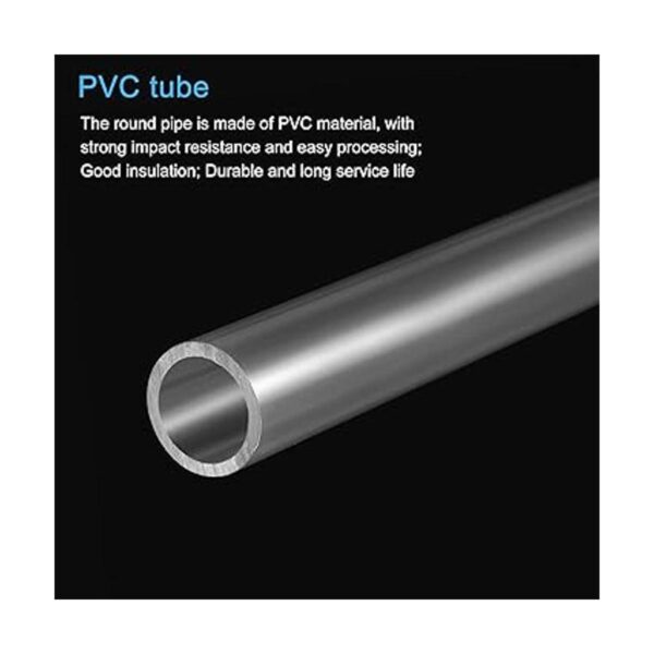 MECCANIXITY Tubo redondo rígido de PVC de 0.787 in de_4