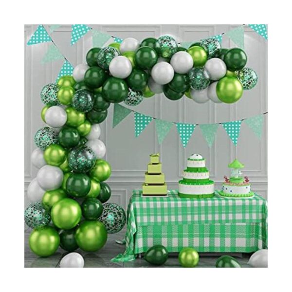Kit de arco de guirnalda de globos verde 107 piezas de_1