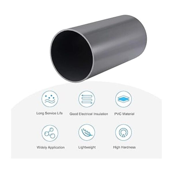 MECCANIXITY Tubo redondo rígido de PVC de 6 pulgadas de_3