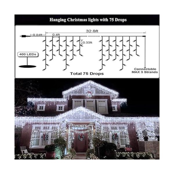 Luces LED de Navidad para exteriores decoraciones de_4