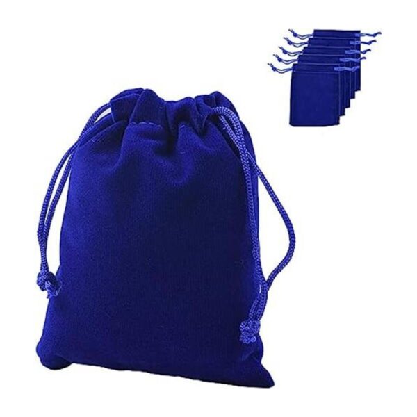 KUPOO Paquete de 50 bolsas de terciopelo negras de 3.9 x_1